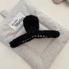 Pinza grande de felpa para el pelo para otoño e invierno, estilo coreano, de alta gama, con forma de tiburón, accesorios para el cabello, tocados para mujer