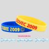 Pulseira de silicone personalizada de fábrica com logotipo impresso côncavo gravado e colorido para adultos e crianças, pulseira decorativa de moda
