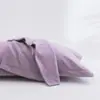 Fundas de almohada de algodón 100% cepillado 48x74 cm, juego de dos, fundas para cojines de algodón puro para adultos, tamaño grande 50x80 cm, pieza única