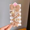 Marrón leche felpa infantil banda de goma bolas para niñas cabeza no duele pelo elástico buena niña dulce tocado accesorios para el cabello anillo para el pelo