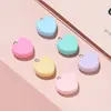 Pingente grande em resina brilhante em formato de coração de macaron, acessório para celular, grampo de cabelo e outros acessórios de cabelo.