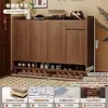 2026 Nuevo Zapatero de Pasillo de Gran Capacidad con Múltiples Niveles Gabinete para Zapatos de Entrada Principal Gabinete para Entrada del Hogar Gabinete de Almacenamiento Estilo Vintage