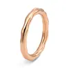 Anillo de Moda Trendy de Acero de Titanio con Diseño Irregular Retorcido de Nicho Nuevo Europeo y Americano, Anillo de Joyería de Alta Gama
