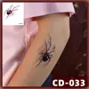 Nuevas Pegatinas de Tatuaje de Boca Grande de Halloween Transfronterizas Terror Thriller Araña Pegatinas Impermeables DIY Pegatinas de Tatuaje para la Cara