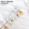 Atacado do Fabricante Pontas para Nail Art, Adesivos de Unha Doces e Elegantes que Realçam a Pele, Conjunto de 30 Peças com Tiras Codificadas, Unhas Usáveis Personalizadas
