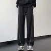 Calça Esportiva Estilo Americano para Homens, Calça Longa Reta Solta para Primavera e Outono, Calça Longa Casual Retrô para Meninos, Calça de Caminhada ao Ar Livre para Outono