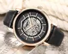 2020 nuevo AliExpress comercio exterior más vendido moda europea y americana Cinturón de hombre reloj mecánico hueco