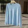 100% Cachemir Otoño e Invierno 2026 Nuevo Suéter Cardigan Jacket de Punto Elegante para Mujer, Corto, Cuello Redondo, Cepillado, con Botones