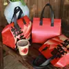 Bolsas Térmicas para Llevar Estilo Año Nuevo para Comida, Postres, Té de Leche, Bolsas de Empaque Desechables Comerciales de Tela No Tejida con Papel de Aluminio, Engrosadas