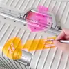 Etiqueta fluorescente creativa para equipaje, etiqueta de identificación anti-pérdida para bolsa de viaje de regreso a la escuela, accesorios de etiqueta decorativa para equipaje facturado de avión