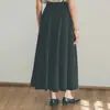 Falda Clane Matsumoto Ena Primavera Verano 2024 Cintura Alta Forma de Abanico Grupo Delgado Suelto Aspecto Adelgazante Falda