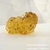 [Cristalería Zibo] Figura de Pixiu de Vidrio Colorido Regalo de Inauguración Adorno de Vidrio de Bendición Animal Auspicioso Citrino