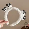 Diadema de felpa de dibujos animados linda, unisex, para otoño e invierno, impermeable y antideslizante, adecuada para lavarse la cara, nuevo estilo 2026 accesorio para el cabello