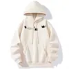 Sudadera con capucha y estampado creativo de gatitos para adolescentes, sudadera para capas de otoño e invierno, sudadera grande para hombre