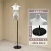 Soporte de Exhibición Modelo Original de Cuerpo Plano de Gama Alta Maniquí Muñeco Accesorios Tienda de Ropa para Mujer Maniquí de Vitrina de Tienda de Ropa de Medio Cuerpo Femenino
