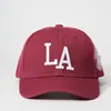 Gorra de béisbol con letra LA transfronteriza nueva para hombre y mujer, gorra versátil para exteriores, comercio exterior, personalidad simple, gorra de béisbol hip-hop
