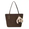 Bolso Grande de Alta Gama para Mujer 2025 Nuevo Otoño e Invierno Retro Casual Bolso de Hombro Color Sólido Bolso Tote para Viajes