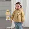 Ropa para Niños Zhe Li Chaqueta de Algodón para Niñas Abrigo de Algodón Grueso con Capucha para Invierno Dibujos Animados Ropa para Bebés de Primera Calidad