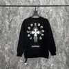 Camiseta de manga larga de la marca de moda transfronteriza Chrome Heart, algodón puro, unisex, corte holgado, en stock para venta al por mayor