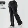 Jeans Cargo Sueltos de Cintura Alta para Mujer, Estilo Nuevo Europeo y Americano, Adelgazantes, Levanta Glúteos, Transpirables, Adecuados para Uso al Aire Libre, Pantalones Casuales de Tallas Grandes