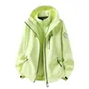 Chaqueta de montaña tres en uno para hombre, cortavientos e impermeable, con forro polar, conjunto de dos piezas desmontable cálido para otoño e invierno para mujer