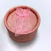 Brincos Estilo Coreano e Caixa de Armazenamento de Brincos Caixa de Joias Redonda de Papel Suporte de Esponja Caixa com Laço Venda por Atacado