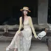 Rebeca Chal de Punto Casual Versátil Ls para Mujer, Nuevo Top Protector Solar para Mujer Primavera/Verano Hy005