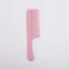 Pente Massageador de Dentes Largos e Costelas Grandes para Couro Cabeludo de Cabelo Liso para Homens e Mulheres Pente para Pentear Cabelo Mercadoria Pequena Macaron Transfronteiriça Artefato de Pente