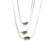 Oni Han Plata Esterlina S925 Cadena Coreana de Clavícula de Frijol Simple Moda Estilo Frío Diseño Nicho Cadena de Clavícula para Niñas