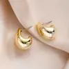 Brincos Ccb Cruzados Europeus e Americanos, Estilo Nicho, Brincos Simples de Feijão Gota d'Água, Brincos de Joias de Alto Padrão para Outono e Inverno