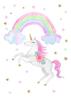 Pintura Decorativa Infantil de Unicornio Moderno y Sencillo para Habitación de Princesa, Dibujos Animados, Núcleo de Pintura Decorativa Sin Marco para Guardería