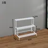 Estante de flores de piso escalonado multicapa balcón interior patio estante para macetas de hierro suculenta simple impermeable antioxidante estante de almacenamiento