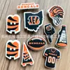 Zapatos con Logo de Equipo Americano de Texas Transfronterizos, Hebillas de Zapato de Flor, Set de Alta Gama, Zuecos, Accesorios DIY, Pegamento Suave de PVC