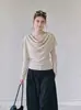 Diseño único, estilo nicho, conjunto de dos piezas de chal de capas para mujer de primavera y otoño, top coreano chic y distintivo de principios de otoño