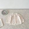 Ins2024 Otoño Nuevo Abrigo de Punto de Algodón para Bebé Niña Suéter Cárdigan de Burbujas Tejido a Mano con Gancho para Bebé Estilista