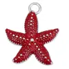 Pulsera de Abalorios Individuales de Estrella de Mar con Goteo de Aceite DIY, Accesorios para Colgantes de Collar, Materiales Mezclables y Vendibles al Por Mayor, Venta Directa de Fabricantes Transfronterizos