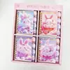 Caderno de Bobina Intercalada Criativo de Desenho Animado Pequena Princesa para Alunos do Ensino Fundamental Caderno de Bolso Portátil Bloco de Notas de Alto Valor Material