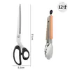 Tijeras para Barbacoa Estilo Coreano, Tijeras Multifuncionales de Cocina para el Hogar para Cortar Filete y Milanesa de Pollo, Tijeras para Barbacoa, Tijeras para Barbacoa de Acero Inoxidable