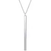 Collar Colgante Largo Simple Transfronterizo Europeo y Americano para Mujer Lazo Barra Vertical Cadena Larga de Suéter de Moda Joyería al por Mayor
