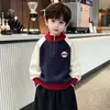 Suéter de cuello medio para niño 2512 Temporada de Otoño e Invierno Prendas de punto para niños pequeños 2026 Nuevo Top Engrosado para Niños