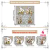 Decorações de Natal transfronteiriças: Casa de Natal, floco de neve, presente, adesivos de janela, vitrine, porta de vidro, decoração de casa, adesivos eletrostáticos para vidro