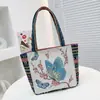 Comercio Exterior al por Mayor Nuevo Bolso Étnico de Elefante Matai para Mujer Bolso de Mano Simple para el Trabajo Bolso de Lona Bordado Bolso Pequeño Transfronterizo