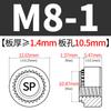 Tuerca Remache de Presión de Hierro Inoxidable 410 Xinyi Piezas Estándar Tuerca de Presión Tuerca de Tornillo Sp-M3M4M5M6M8