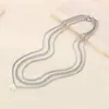 Moda Versátil Acero Inoxidable Cadena de Clavícula en Capas Collar Cadena Cubana Collar de Perlas Gargantilla Juego de Joyería