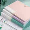 Carpeta de documentos tamaño A4 con múltiples capas, adecuada para guardar partituras, registros médicos y exámenes de estudiantes