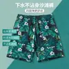Shorts de praia masculinos para o verão, uso diário casual, esportivo, moderno, de corte solto, shorts curtos de cinco pontas, shorts florais de secagem rápida