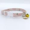 Collar para Gato Amazon Transfronterizo Gatito Cachorro Campana Hebilla de Seguridad Collar Lindo Fresco Margarita Collar para Mascota
