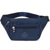 Riñonera para teléfono móvil impermeable moda deportes running ciclismo unisex bolsa de negocios bolsa plateada multi-cremallera multi-compartimento