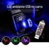 Luz da atmosfera do carro colorido USB piscando luz noturna LED decoração dormitório casa carro modificado iluminação do carro