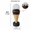 Simulación de modelo de helado caja de luz de exhibición comercial molde de cono de helado adorno letrero grande anuncio de cono de gofre helado falso